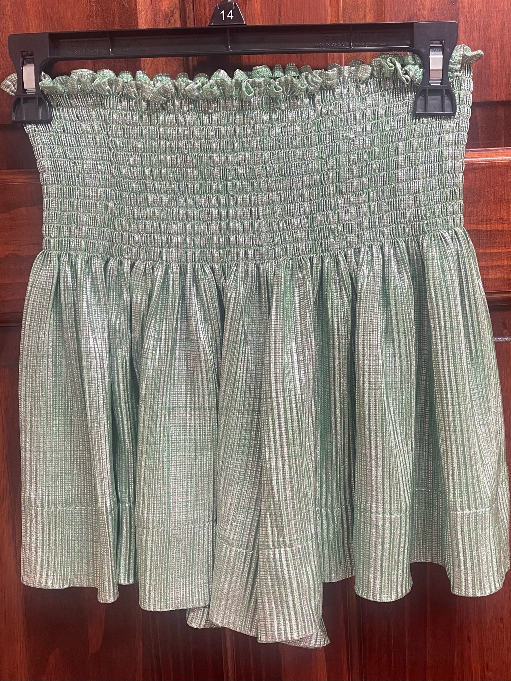Queen Of Sparkles Mint Swing Shorts.